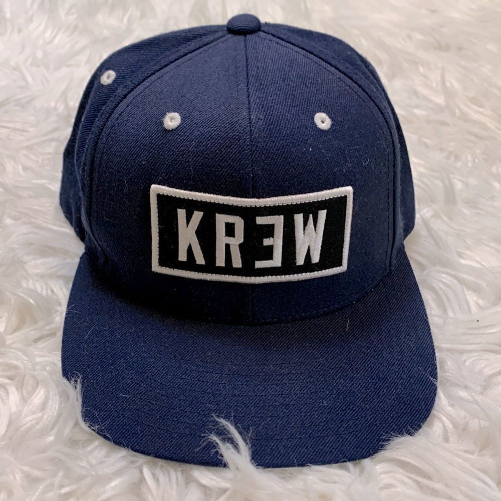 S O L D —- S O L D —////KREW KR3W skate cap hat snapback hat adjustable wool